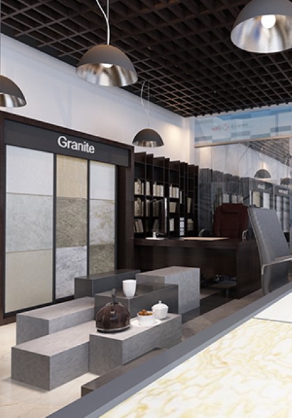  Thiết kế nội thất showroom Đá tự nhiên đẹp, độc đáo, sáng tạo