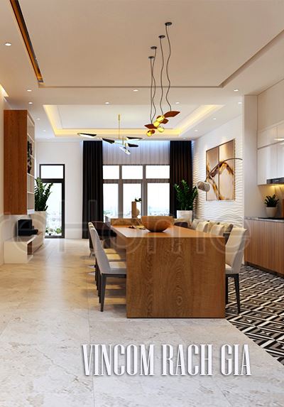 Thiết kế nội thất tại Vincom Rạch Giá