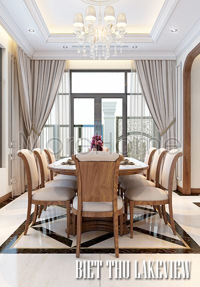 Thiết kế nội thất biệt thự Lake View Q2