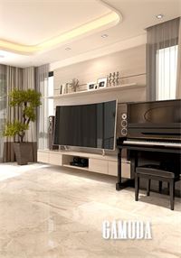 Thiết kế nội thất biệt thự hiện đại Gamuda - Anh Dũng