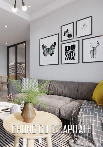 Thiết kế nội thất chung cư D'capital Cầu Giấy hiện đại, trẻ trung