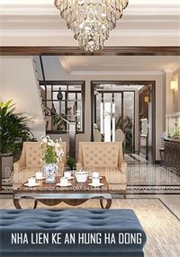 Thiết kế nội thất nhà liền kề tại An Hưng tân cổ điển