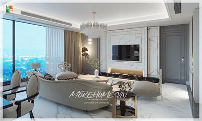 *Thiết Kế Chung Cư Phong Cách Tân Cổ Điển Lộng Lẫy