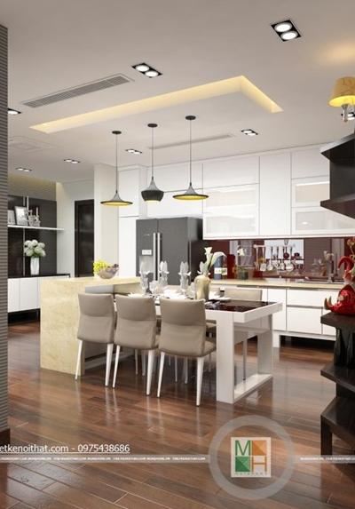 Thiết kế nội thất chung cư hiện đại Mandarin Garden - Mr Lê Anh