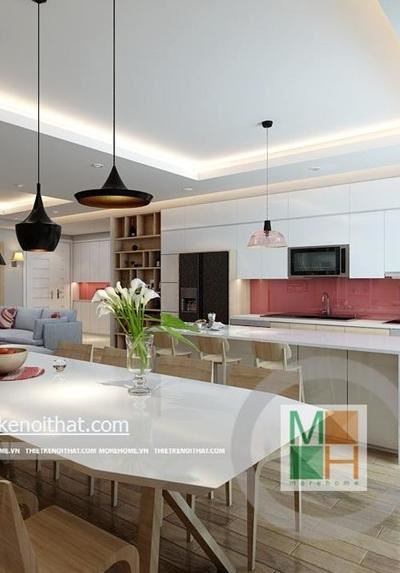 Thiết kế nội thất chung cư hiện đại tại Chợ Mơ, Hà Nội - [Mr Công]