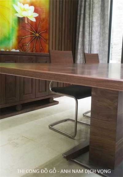 Thi công nội thất gỗ óc chó tại Dịch Vọng - Anh Nam