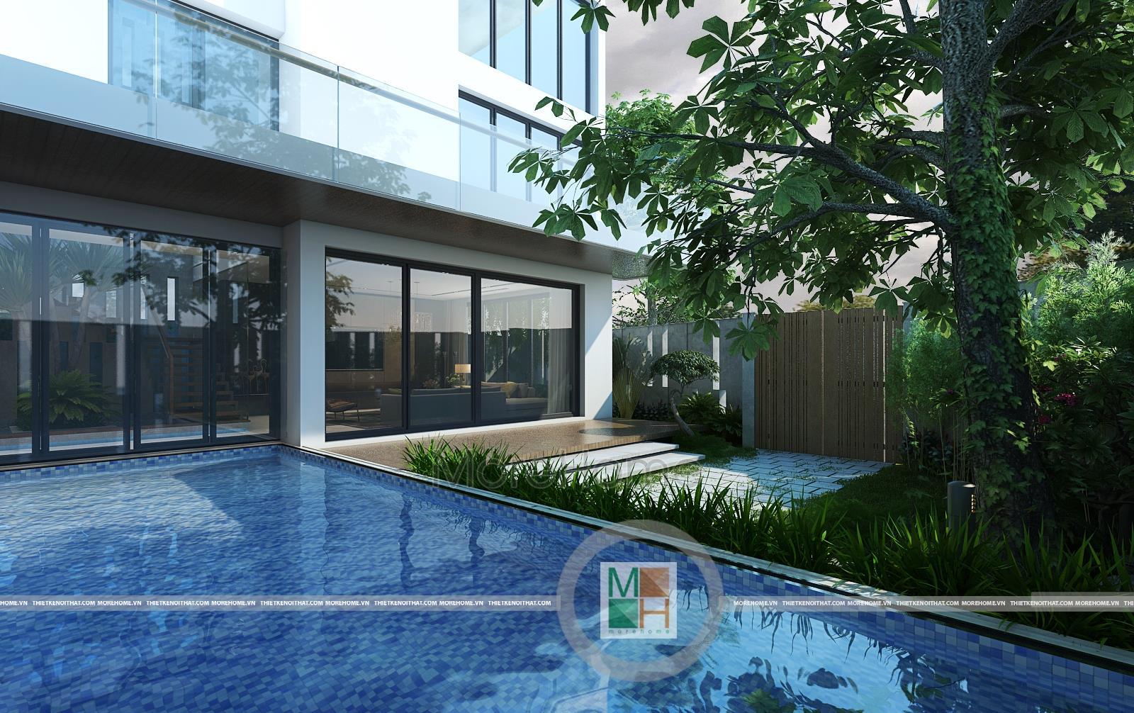 Tư vấn thiết kế biệt thự vườn trên đất 200m2