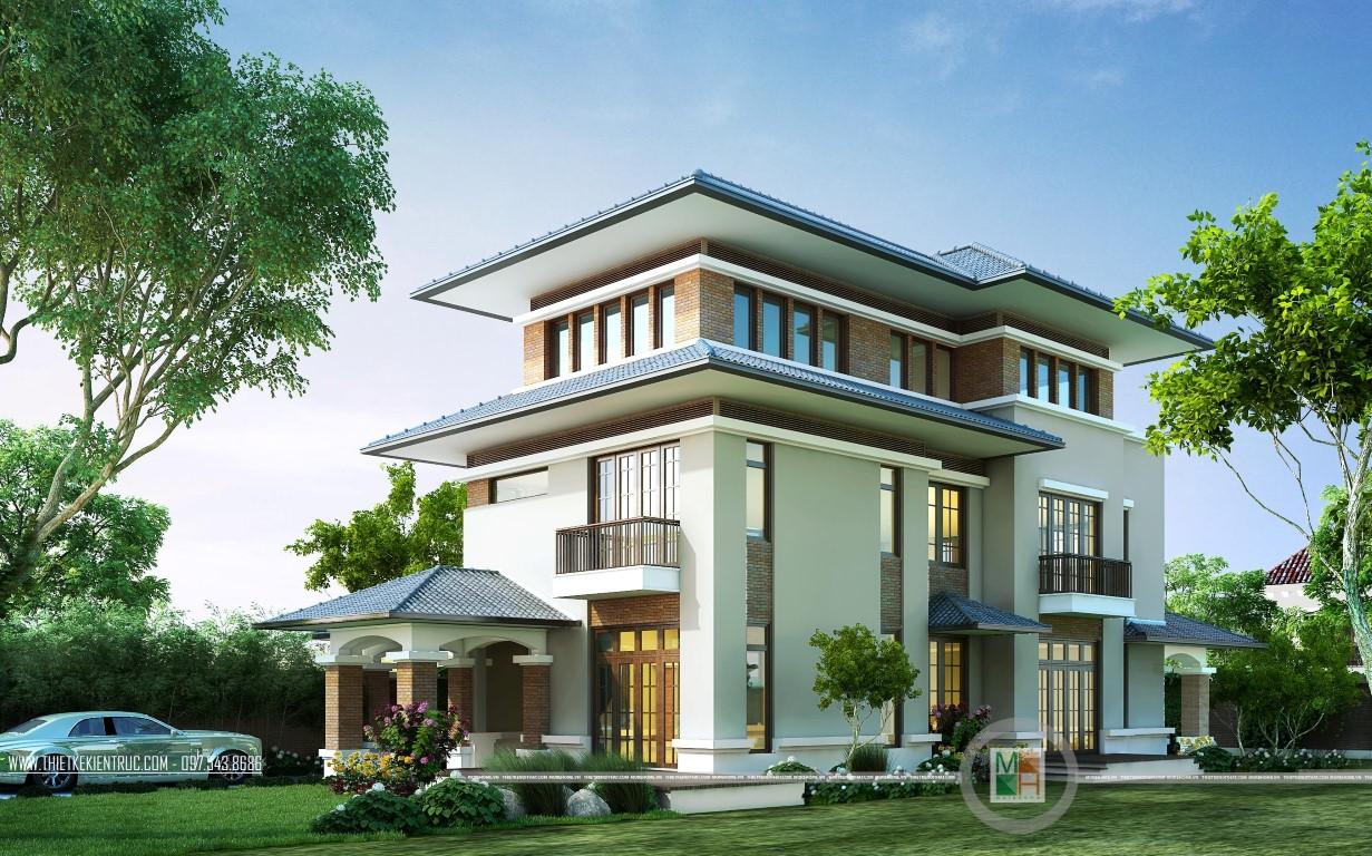 Tư vấn thiết kế biệt thự vườn trên đất 200m2