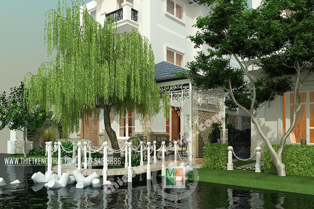 Tư vấn thiết kế biệt thự vườn trên đất 200m2