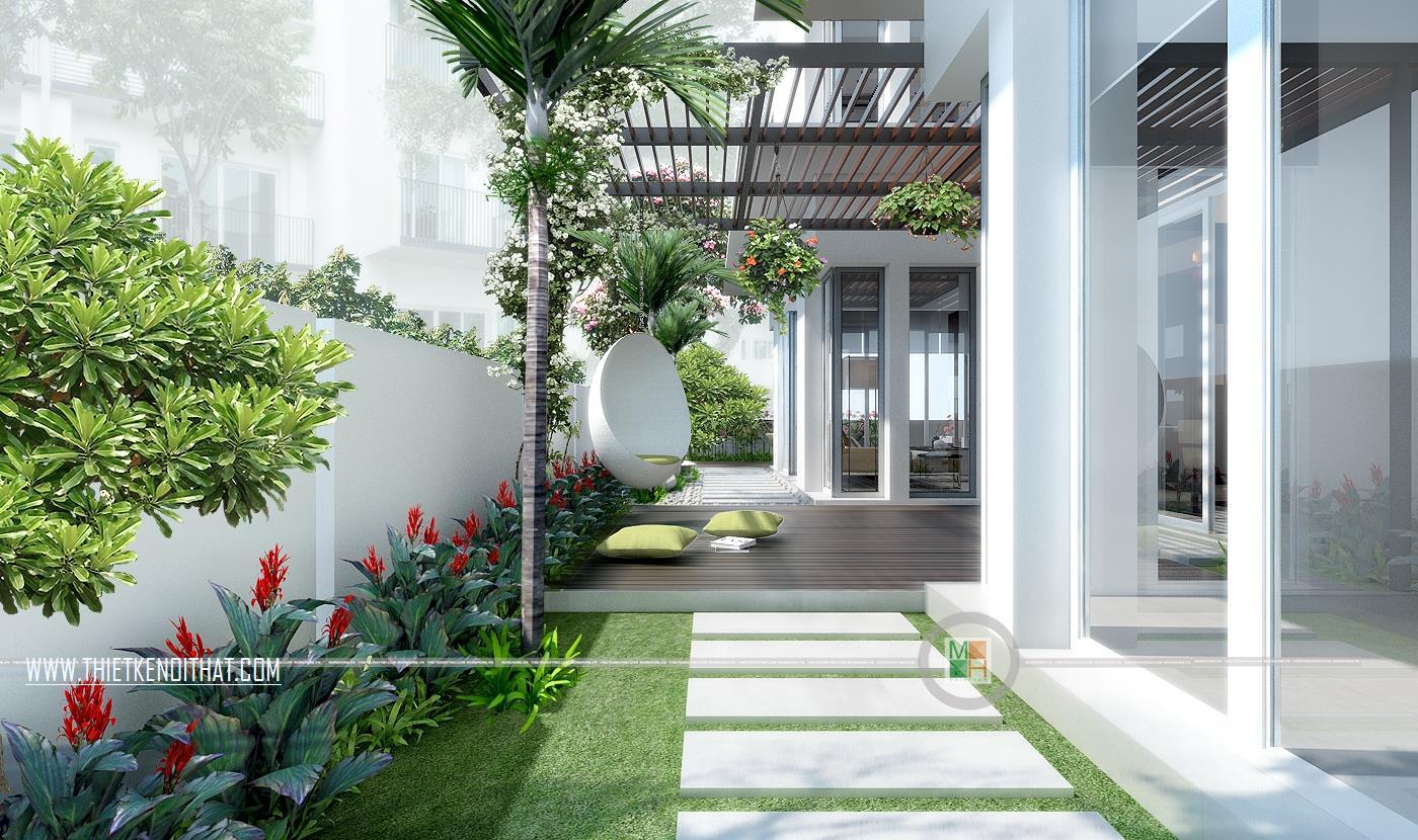 Tư vấn thiết kế biệt thự vườn trên đất 200m2