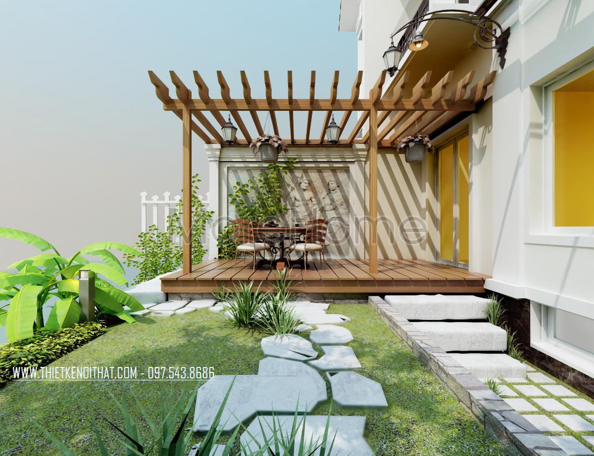 Tư vấn thiết kế biệt thự vườn trên đất 200m2