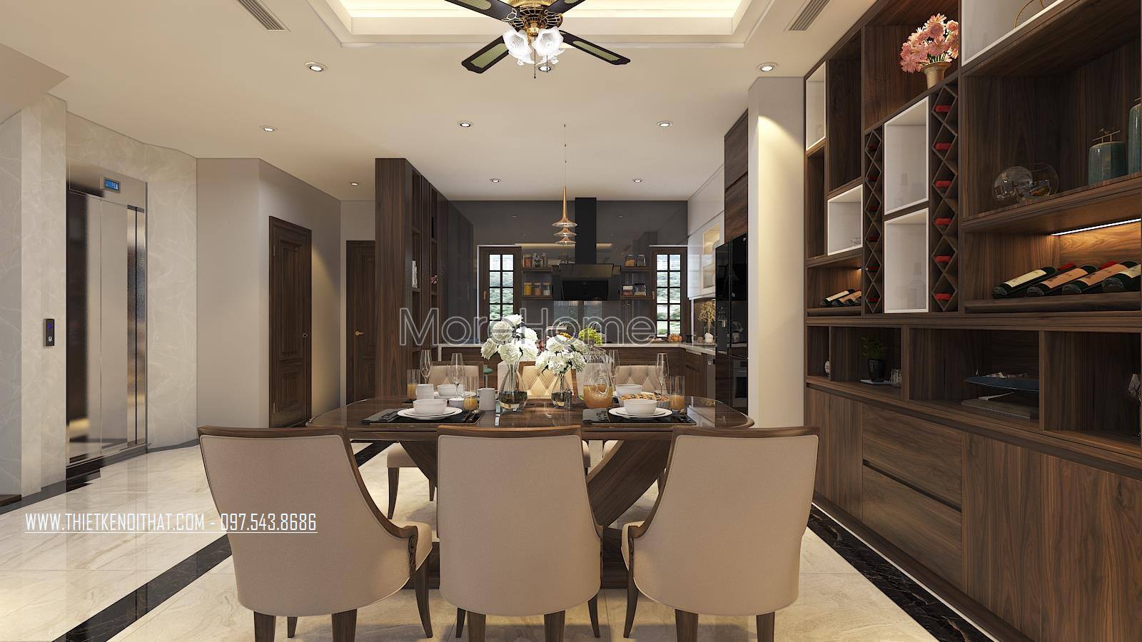 Thiết kế nội thất nhà lô phố đẹp