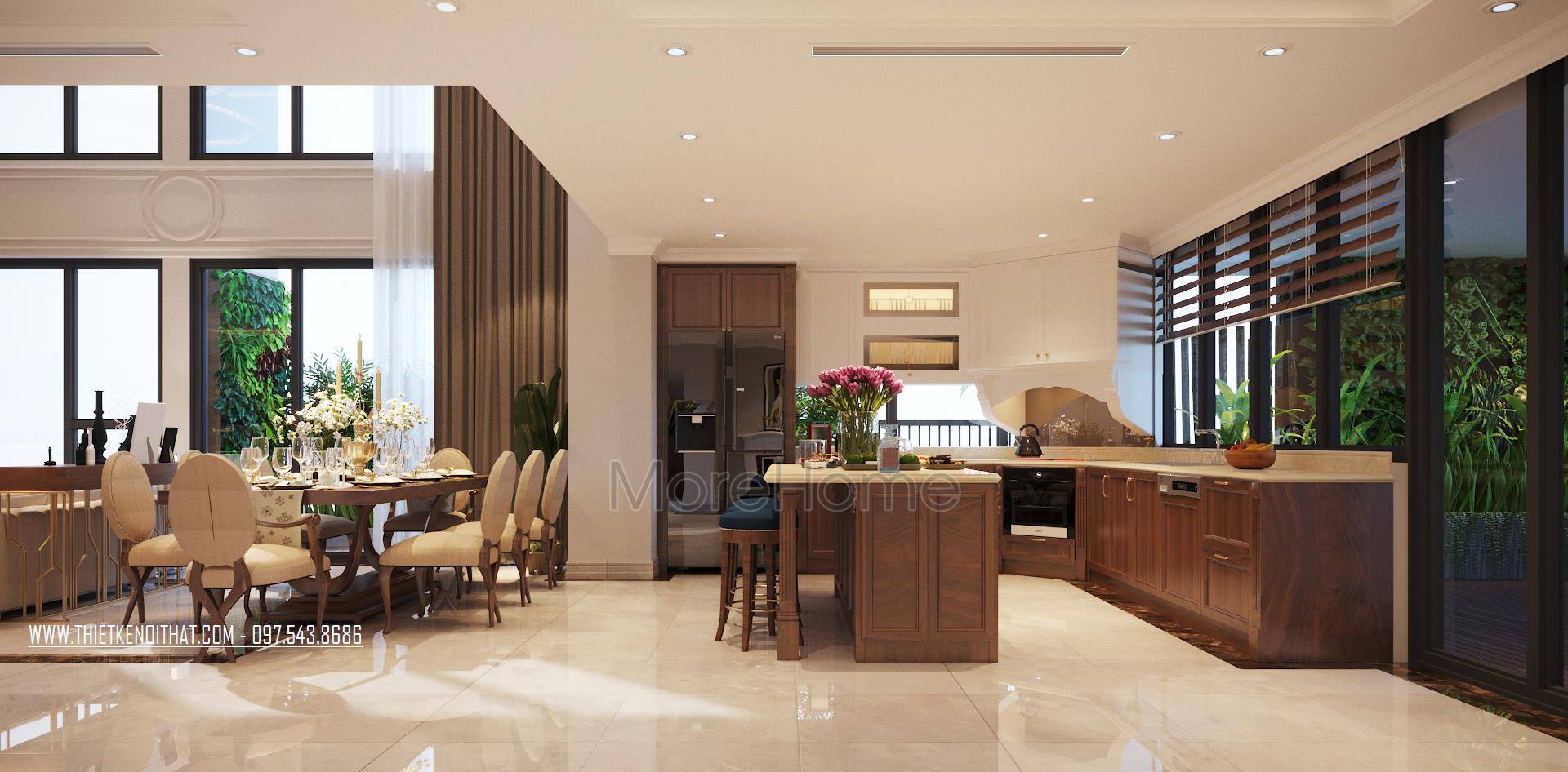 Thiết kế nội thất chung cư Duplex cao cấp