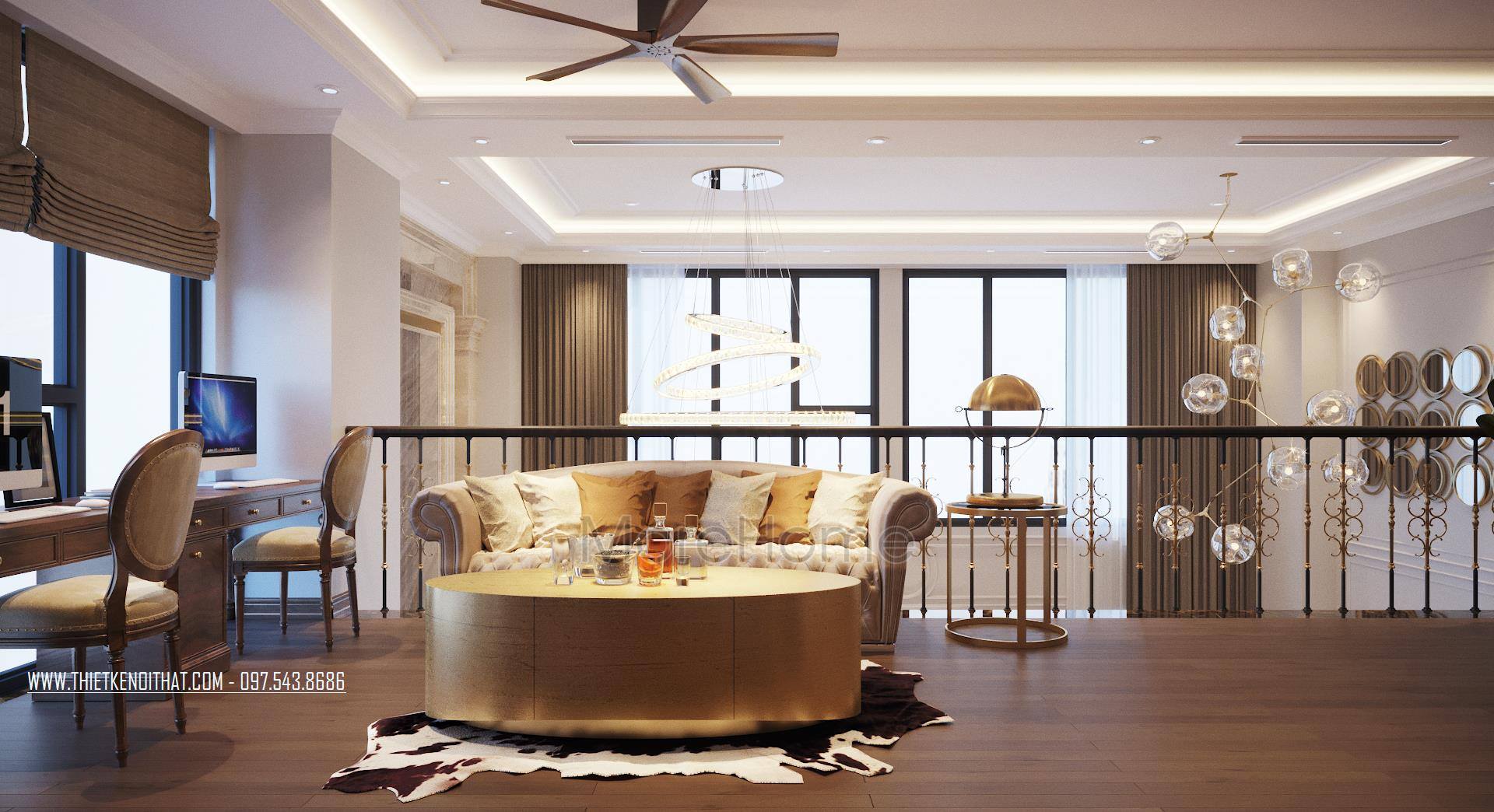 Thiết kế nội thất chung cư Duplex cao cấp