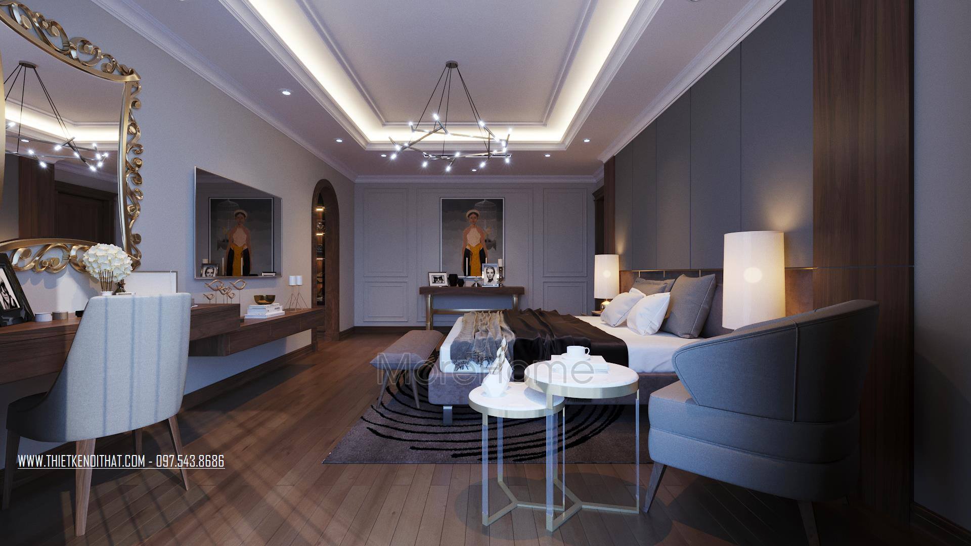 Thiết kế nội thất chung cư Duplex cao cấp