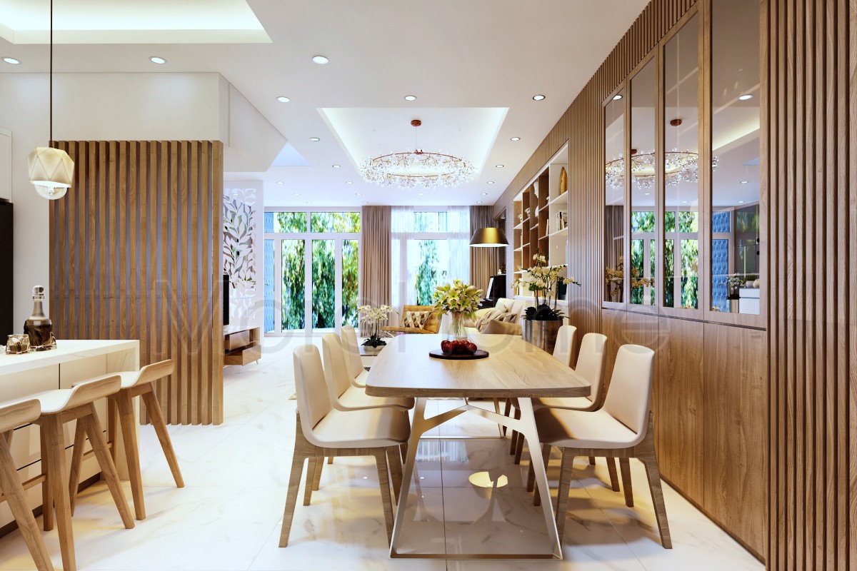 Thiết kế nội thất nhà phố Vạn Phúc city