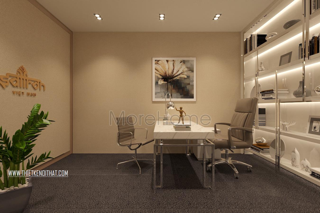 Thiết kế nội thất văn phòng SAFFRON