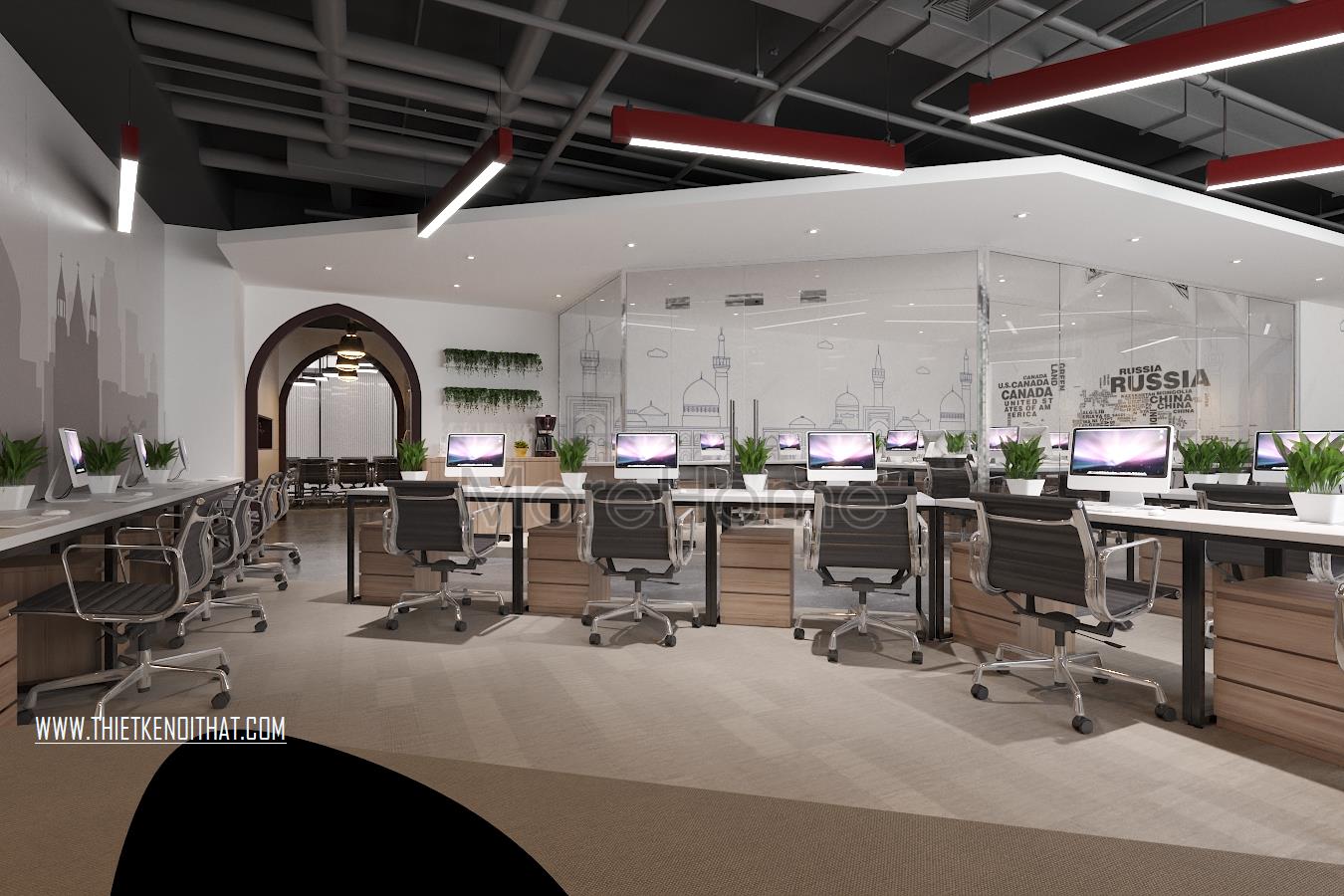 Thiết kế nội thất văn phòng SAFFRON